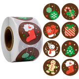 CIFEEO-500pcs Merry Christmas Stickers Envelope Gift Cards Package Seal Label Christmas Decoration Gift Series Sticker Tags