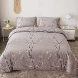 Cifeeo-3pcs Duvet Cover Set  (1*Duvet Cover + 2*Pillowcases, Without Core), Flower Print Bedding Set, Soft Comfortable Duvet Cover, For Bedroom, Guest Room