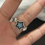 Cifeeo-Vintage Jewelry Y2K Style Y2K Crystal Rings Kpop Heart Adjustable Ring Irregular Geometry Punk Vintage Rings Set for Women Girls New Fashion Jewelry