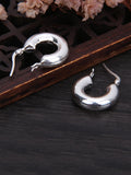 CIFEEO- Women Vintage U-shape S925Sliver Earrings OO1036