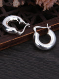 CIFEEO- Women Vintage U-shape S925Sliver Earrings OO1036