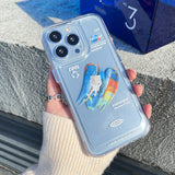 Cifeeo-gifts Kawaii Astronaut Transparent Phone Cases