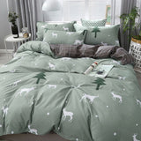 Cifeeo-2025 Spring Bedding Set Fashion Duvet Cover Set No Filler Flat Sheet Pillowcases Boys Girls Cute Twin Queen Size Ins Spring New Bedding Linen