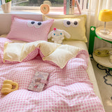 Cifeeo-2025 Spring Bedding Set Big Eyes Bedding Set 2025 New Colorful Boys Girls Duvet Cover No Filler Pillowcase Flat Sheet Twin Queen Size Home Bedspread