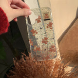 Cifeeo-gifts Cute Transparent Glitter Bear Phone Case