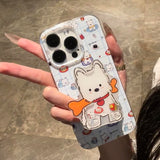Cifeeo-gifts Blue Plaid Westie Puppy Phone Case