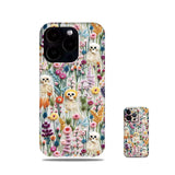 Cifeeo-gifts Retro Oil Painting Floral Skull Phone Case