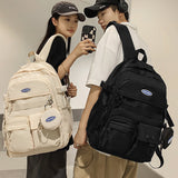 Cifeeo-back to school gifts Backpack male trend simple travel bag computer backpack female leisure high school students junior high school schoolbag male