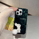 Cifeeo-gifts Bamboo Forest Rabbit Plush Rabbit Tail Phone Case