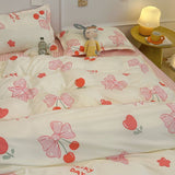 Cifeeo-2025 Spring Bedding Set Kawaii Cartoon Bedding Set No Filling New Arrival Soft Boys Girls Single Double Duvet Cover Flat Sheet Pillowcase Kit