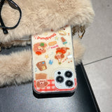 Cifeeo-gifts Cute Cartoon Afternoon Tea Dachshund Phone Case