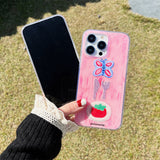 Cifeeo-gifts Girly Pink Tomato Butterfly Phone Case