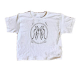 Cifeeo-Vintage Y2K vintage Fawn Pattern Print Women's Crop Tops Harajuku Fashion Casual Streetwear Emo Girl Summer Punk Sweet White O-Neck Tops