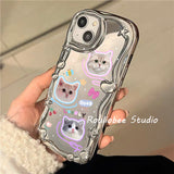Cifeeo-gifts Kawaii Kitten Mirror Phone Case