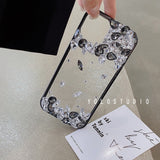 Cifeeo-gifts Black and White Transparent Phone Case