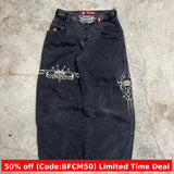 1980s fashion trends American Retro Street Hip Hop Jeans Men's and Women's 2024 Summer E-Commerce Y2K Wide Leg Jeans