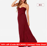 winter outfits men Multi-Wear Multi-Rope Cross Backless Sexy Bandage Dress Long Dress