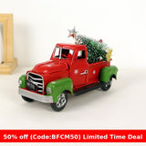 Cifeeoshop christmas aesthetic Christmas gifts idea for kid Decorative Red Metal Truck Decoration Christmas Decoration Gift Vintage Red Truck
