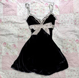 Cifeeo-Vintage Cute Harajuku casual fashion solid color Y2K Women's dress Harajuku emo girls punk vintage kawaii chic aesthetic suspender dress