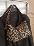 CIFEEO - Leopard Graphic Baguette Bag  - Women Shoulder Bags