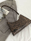 CIFEEO - Leopard Pattern Baguette Bag  - Women Shoulder Bags