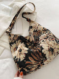 CIFEEO - Large Floral Pattern Shoulder Bag  - Women Shoulder Bags