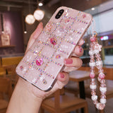 Cifeeo-gifts Rhinestone Shell Pattern Phone Case
