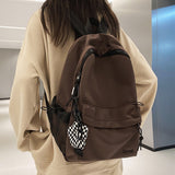 Cifeeo-back to school gifts Schoolbag female junior high school students large capacity simple design sense high school backpack college students backpack