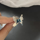 Cifeeo-Vintage Jewelry Y2K Style Korea Colorful Stone Oil Drip Rhinestone Trendy Geometry Rings For Women Heart Star Girls Y2k Jewelry Gifts