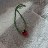 Cifeeo-Vintage Jewelry Y2K Style Boho Kpop Colorful Sugar Star Tassel Pendant Choker Necklace for Women Sweet Love Heart Chain Aesthetic Y2K Jewelry Accessories
