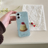 Cifeeo-gifts Glitter Cherry Pudding Phone Case