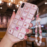 Cifeeo-gifts Rhinestone Shell Pattern Phone Case