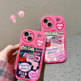 Cifeeo-gifts Pink Girl Love Graffiti Phone Case