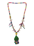 CIFEEO- Women Bohemia Colorful Bead Weave Tassel Pendant Necklace FG1020