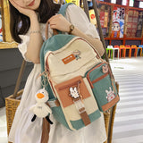 Cifeeo-back to school gifts Large Capacity Women Backpack 2021 New Mori College Couple School Backpacks Retro Simple 15.6inch School Bags for Teenage Girls