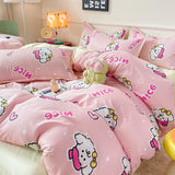 Cifeeo-2025 Spring Bedding Set Summer Bedding Set 2025 Ins Twin Queen Duvet Cover Flat Sheet Pillowcase No Filler Girl Boys Hotel Home Bed Linens