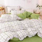 Cifeeo-2025 Spring Bedding Set Floral Ins Style Duvet Cover Set Flat Sheet Pillowcase No Filler Soft Single Double Size Boys Girls 2025 New Bedding Linens