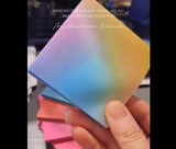 Back to school gifts In Stock: Gradient Starlight Colorful Star Transparent Sticky Notes Set (Glittery & Writable) – 6-in-1, 18 Notebooks, 6 Designs, 900 Pages