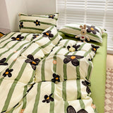 Cifeeo-2025 Spring Bedding Set 2025 New Kawaii Duvet Cover Flat Sheet Pillowcases Kit No Filling Twin Single Queen Size Kids Adult Bedding Set Ins Style