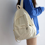 Cifeeo-back to school gifts New Fashion Women's Backpack Canvas Travel Backpacks College Student School Bag for Teenager Girls Female Shoulder Bags Book Bag