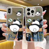Cifeeo-gifts Cute Panda Mirror Phone Case