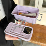 Cifeeo-gifts Macaron Color Storage Box Crossbody Phone Case
