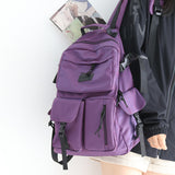 Cifeeo-back to school gifts Colorful Vintage Backpack Men Women 15.6 Inch Laptop Backpacks Ladies Shoulder School Bag for Teenage Girls Fashion Bookbags New