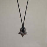 Cifeeo-Vintage Jewelry Y2K Style Gothic Hollow Star Pendant Necklace Vintage Leathers Rope Fashion Jewelry for Women Men Pentagrams Charm Choker Gift