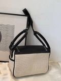 CIFEEO - Two Tone Twist Lock Double Zipper Bucket Bag  - Women Shoulder Bags