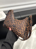 CIFEEO - Leopard Pattern Baguette Bag  - Women Shoulder Bags