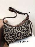 CIFEEO - Leopard Graphic Baguette Bag  - Women Shoulder Bags