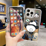 Cifeeo-gifts Cute Panda Mirror Phone Case