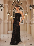 Cifeeo-Formal Occasion Dresses Maxi Black Appliques Dresses For Dancing Parties Long Elegant Party Dresses Women 2025 New In