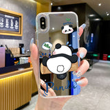Cifeeo-gifts Cute Panda Mirror Phone Case